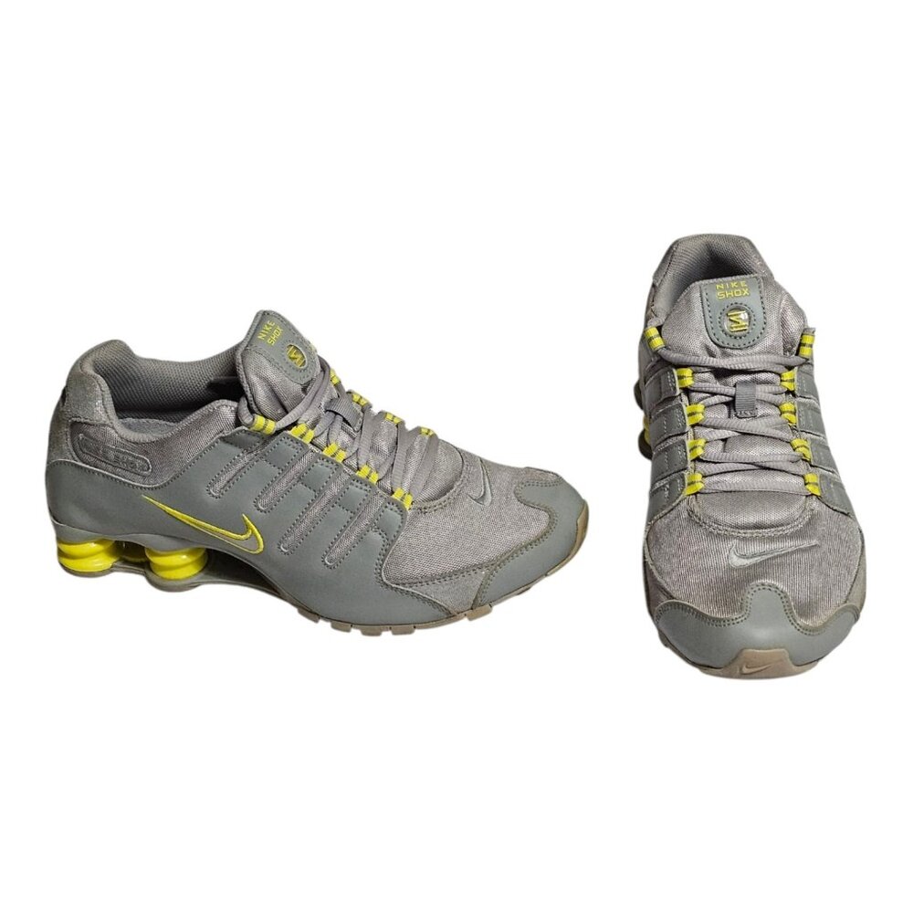 Nike Shox NZ Women's Shoes Gray Sonic Yellowβ 314561-016 Sz 10